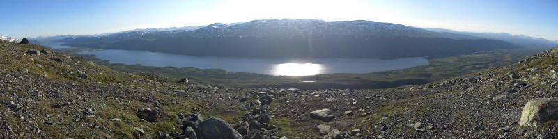 Ruten jeg gikk videre. Stort panorama